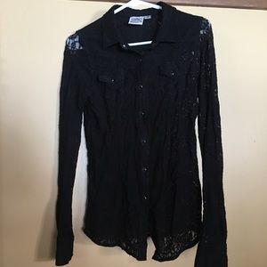 Cowgirl justice lace top